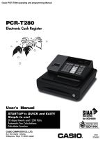 PCR-T280 operating and programming